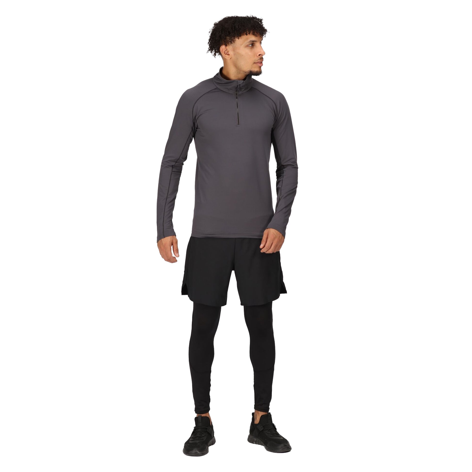 Seal Grey - Lifestyle - Regatta Professional Mens Core Stretch Half Zip Midlayer
