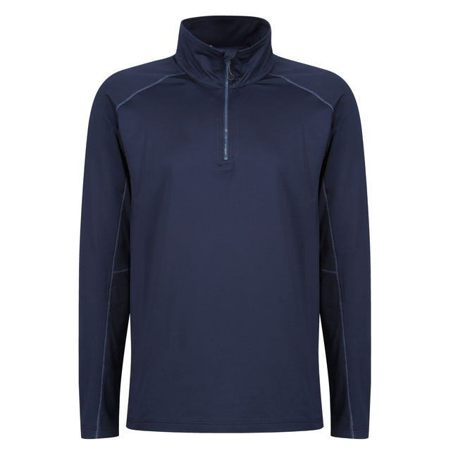 Navy - Front - Regatta Professional Mens Core Stretch Half Zip Midlayer