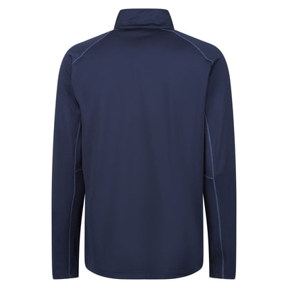 Navy - Back - Regatta Professional Mens Core Stretch Half Zip Midlayer