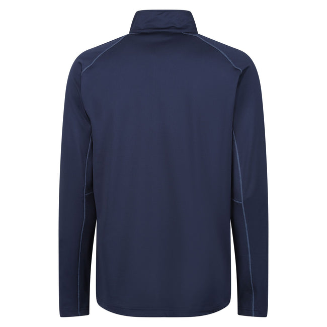 Navy - Back - Regatta Professional Mens Core Stretch Half Zip Midlayer