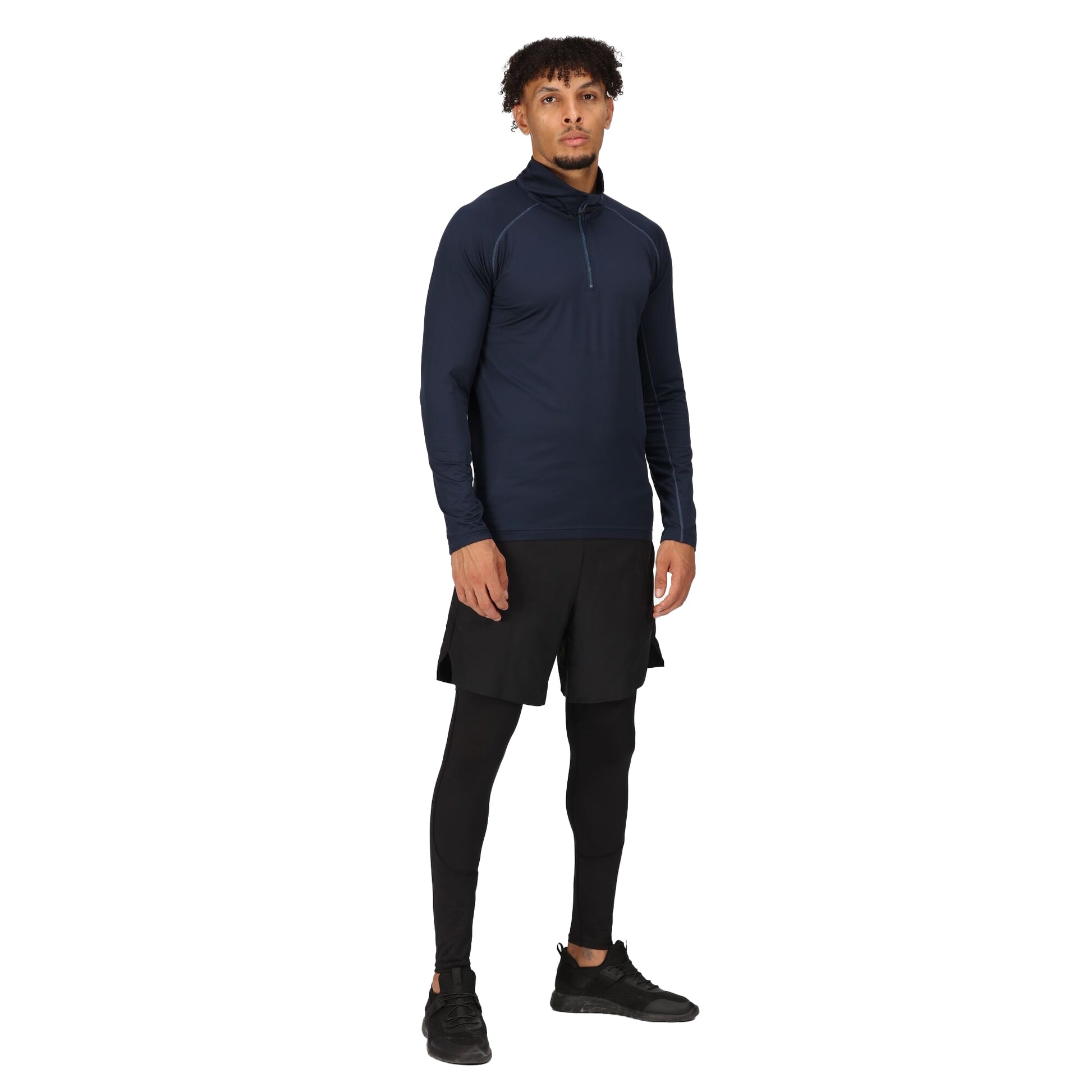 Navy - Lifestyle - Regatta Professional Mens Core Stretch Half Zip Midlayer