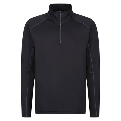 Black - Front - Regatta Professional Mens Core Stretch Half Zip Midlayer