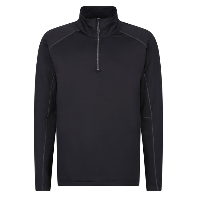 Black - Front - Regatta Professional Mens Core Stretch Half Zip Midlayer