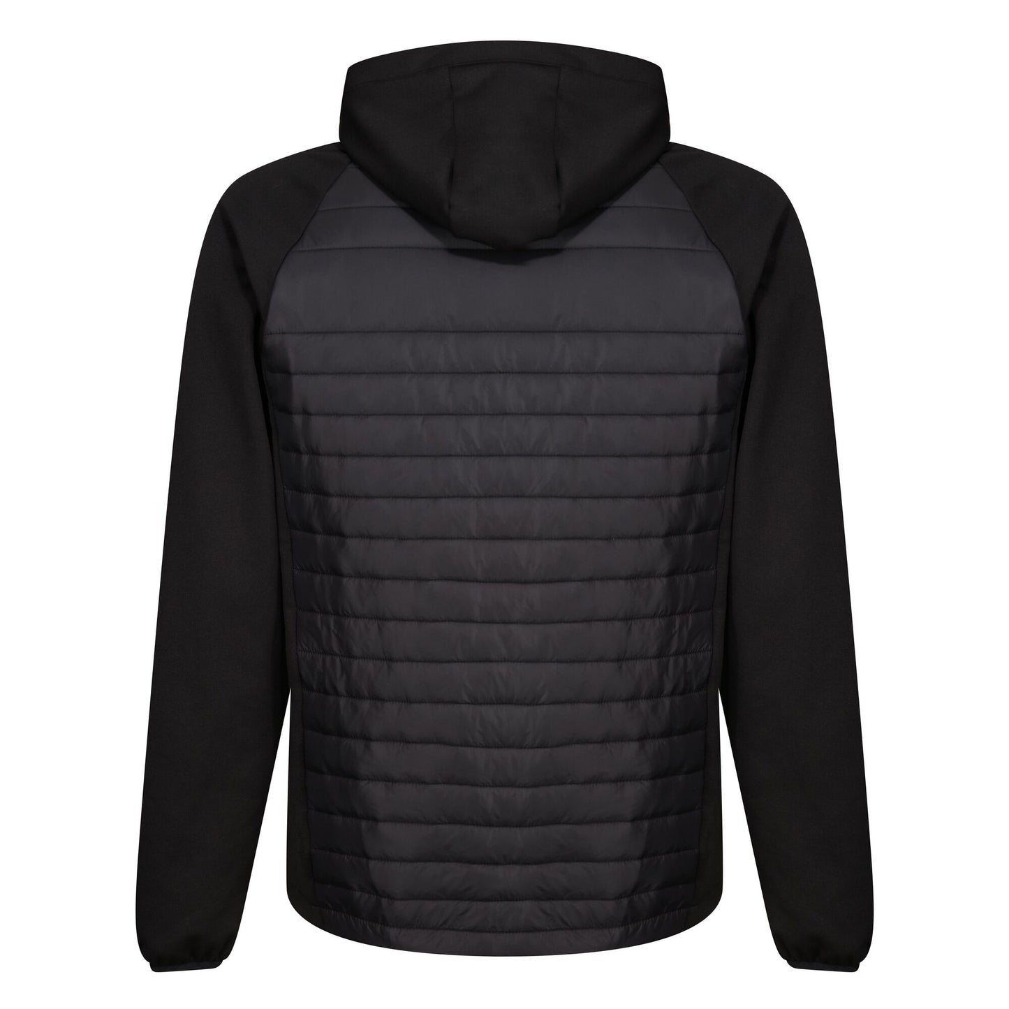 Black-Classic Red - Back - Regatta Mens Navigate Quilted Hybrid Jacket