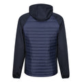 Navy-French Blue - Back - Regatta Mens Navigate Quilted Hybrid Jacket