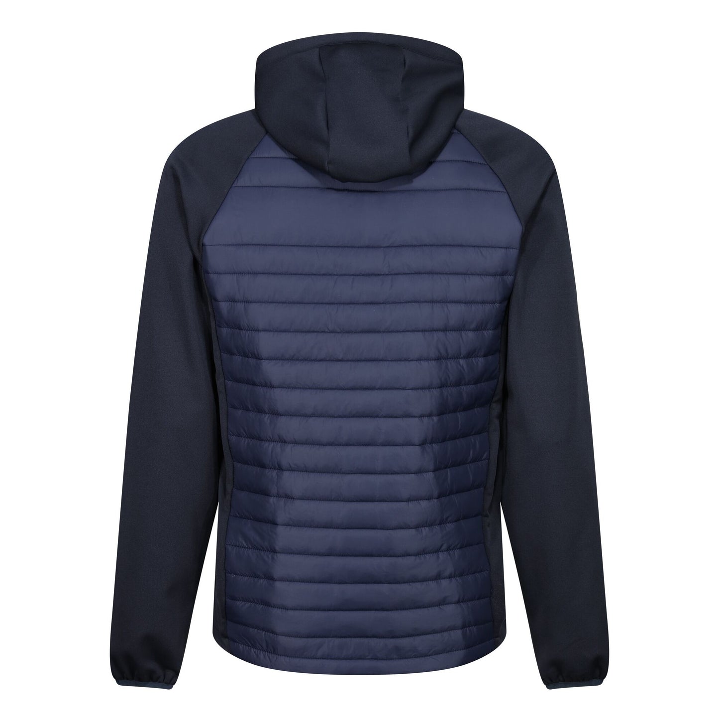 Navy-French Blue - Back - Regatta Mens Navigate Quilted Hybrid Jacket