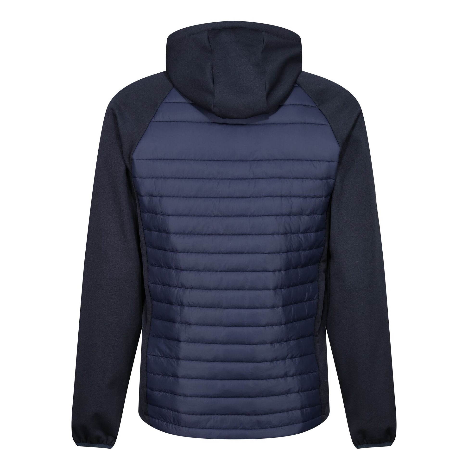 Navy-French Blue - Back - Regatta Mens Navigate Quilted Hybrid Jacket
