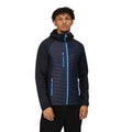 Navy-French Blue - Side - Regatta Mens Navigate Quilted Hybrid Jacket