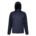 Navy-Seal Grey - Front - Regatta Mens Navigate Quilted Hybrid Jacket