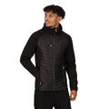 Black-Seal Grey - Side - Regatta Mens Navigate Quilted Hybrid Jacket