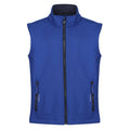 New Royal-Navy - Front - Regatta Childrens-Kids Ablaze Softshell Reflective Gilet