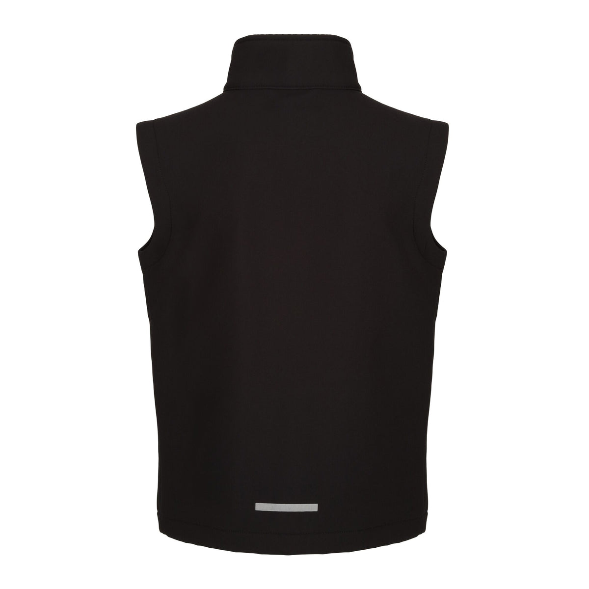 Black - Back - Regatta Professional Childrens-Kids Softshell Reflective Gilet