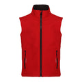 Classic Red-Black - Front - Regatta Childrens-Kids Ablaze Softshell Reflective Gilet