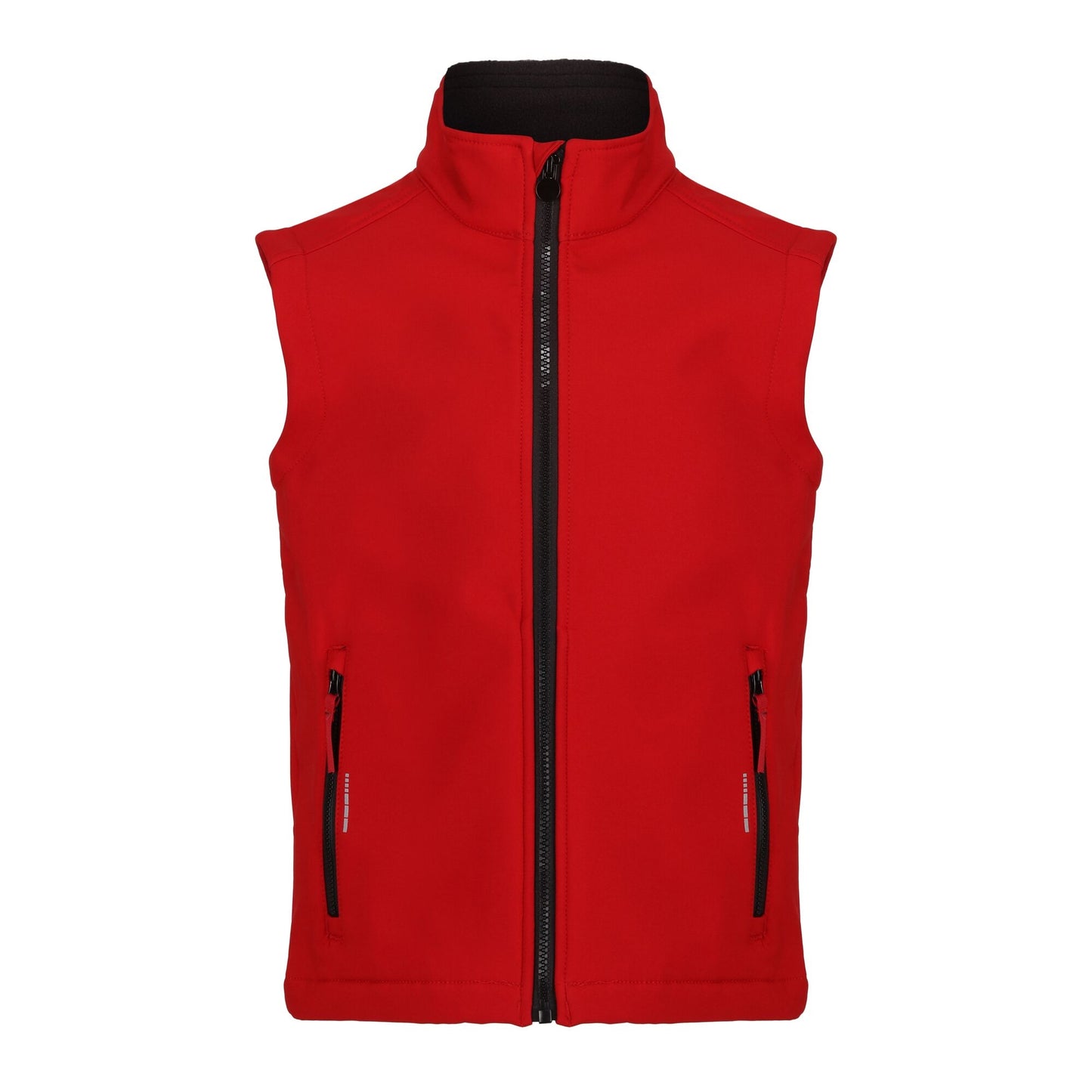 Classic Red-Black - Front - Regatta Professional Childrens-Kids Softshell Reflective Gilet