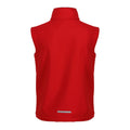 Classic Red-Black - Back - Regatta Professional Childrens-Kids Softshell Reflective Gilet