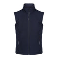 Navy - Front - Regatta Professional Childrens-Kids Softshell Reflective Gilet