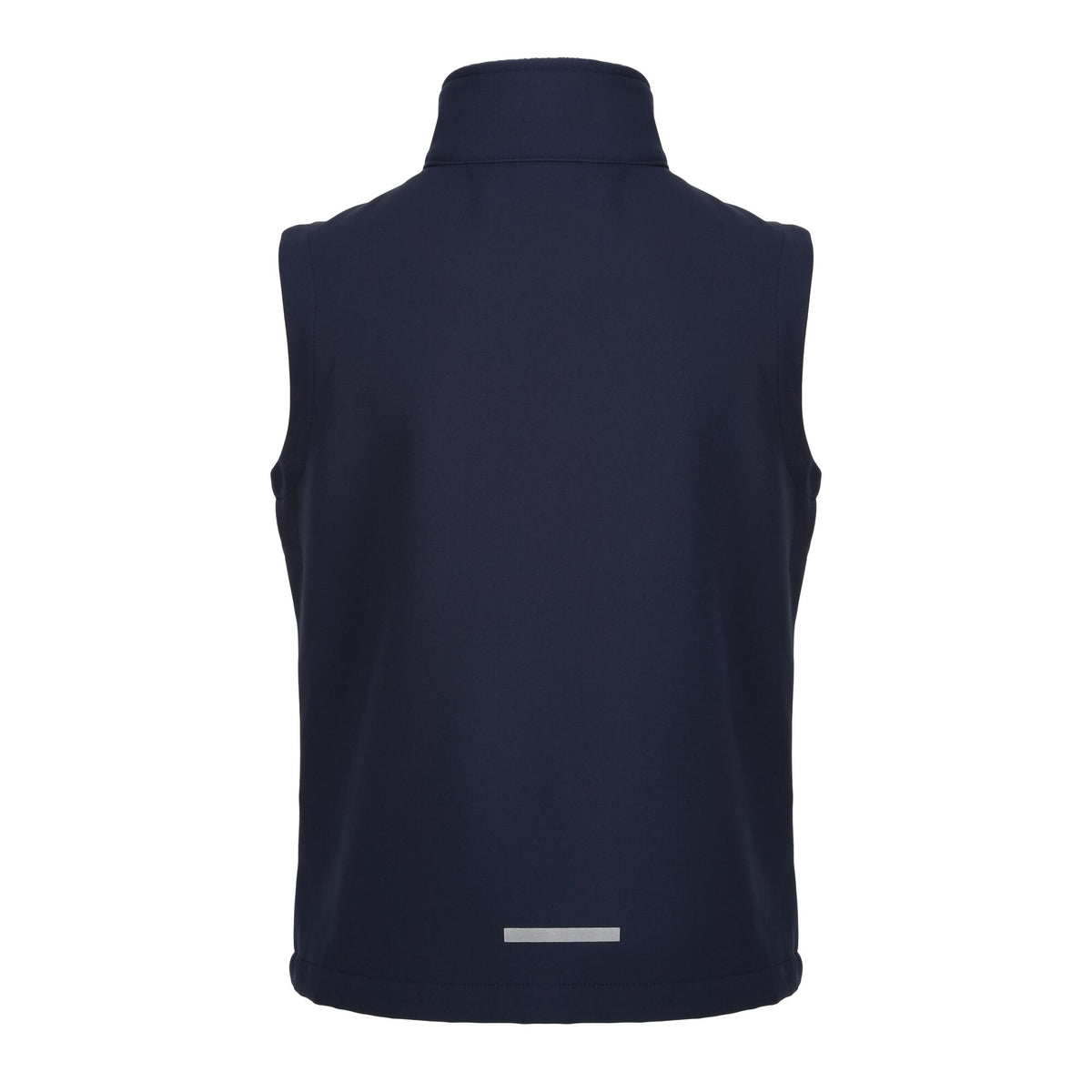 Navy - Back - Regatta Professional Childrens-Kids Softshell Reflective Gilet