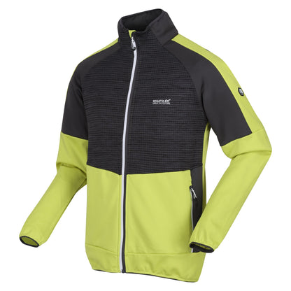 Green Algae-Seal Grey - Side - Regatta Mens Yare VII Full Zip Soft Shell Jacket