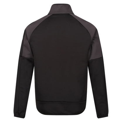 Ash-Black - Back - Regatta Mens Yare VII Full Zip Soft Shell Jacket