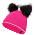 Pink Glow-Cotton Candy - Side - Dare 2B Childrens-Kids Brighten Fluffy Hat And Gloves Set