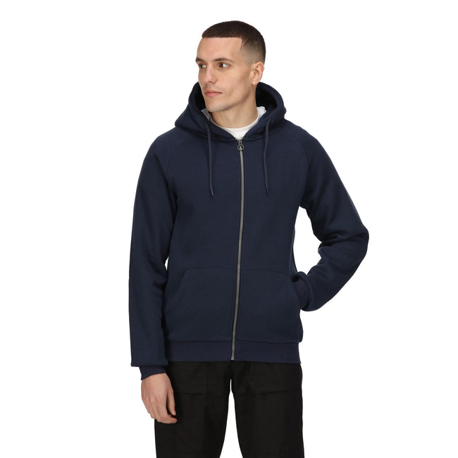 Navy - Side - Regatta Professional Mens Full Zip Hoodie