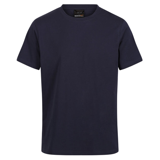 Navy - Front - Regatta Professional Mens Cotton Soft Touch T-Shirt
