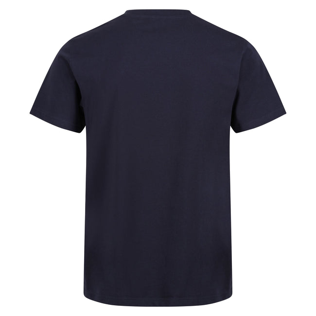 Navy - Back - Regatta Professional Mens Cotton Soft Touch T-Shirt
