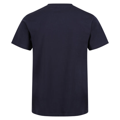 Navy - Back - Regatta Professional Mens Cotton Soft Touch T-Shirt