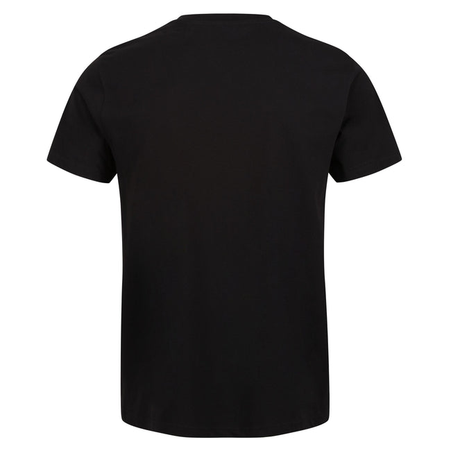 Black - Back - Regatta Professional Mens Cotton Soft Touch T-Shirt