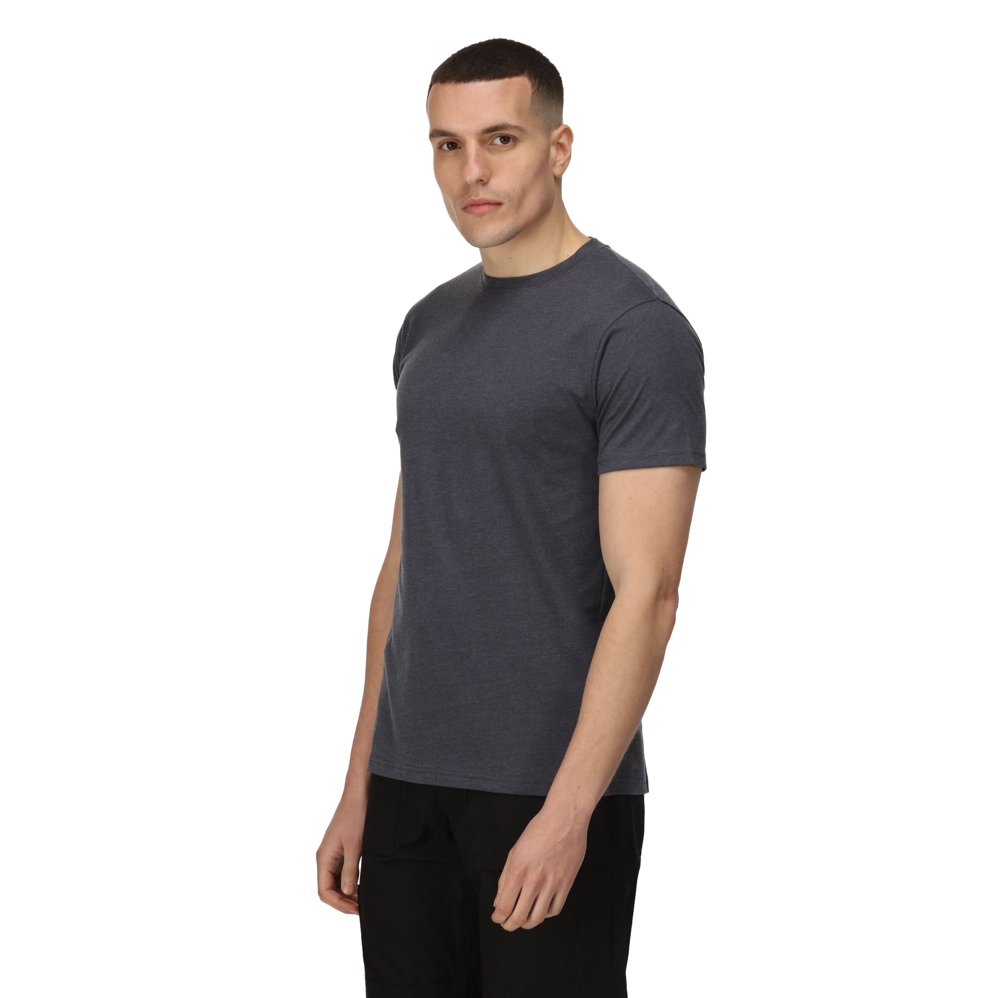 Seal Grey - Side - Regatta Professional Mens Cotton Soft Touch T-Shirt