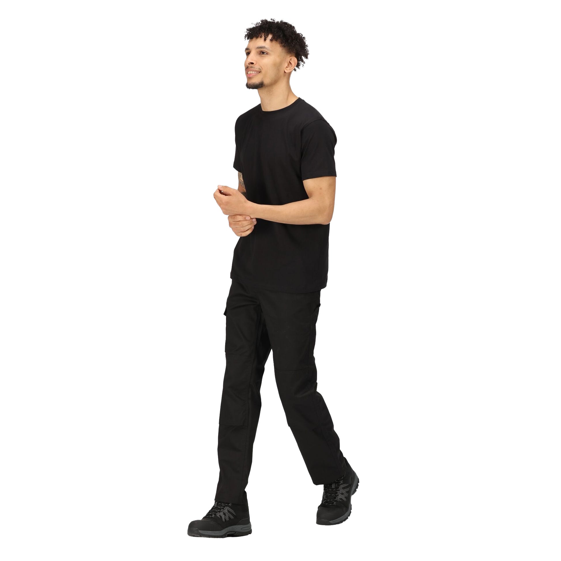 Black - Lifestyle - Regatta Professional Mens Cotton Soft Touch T-Shirt