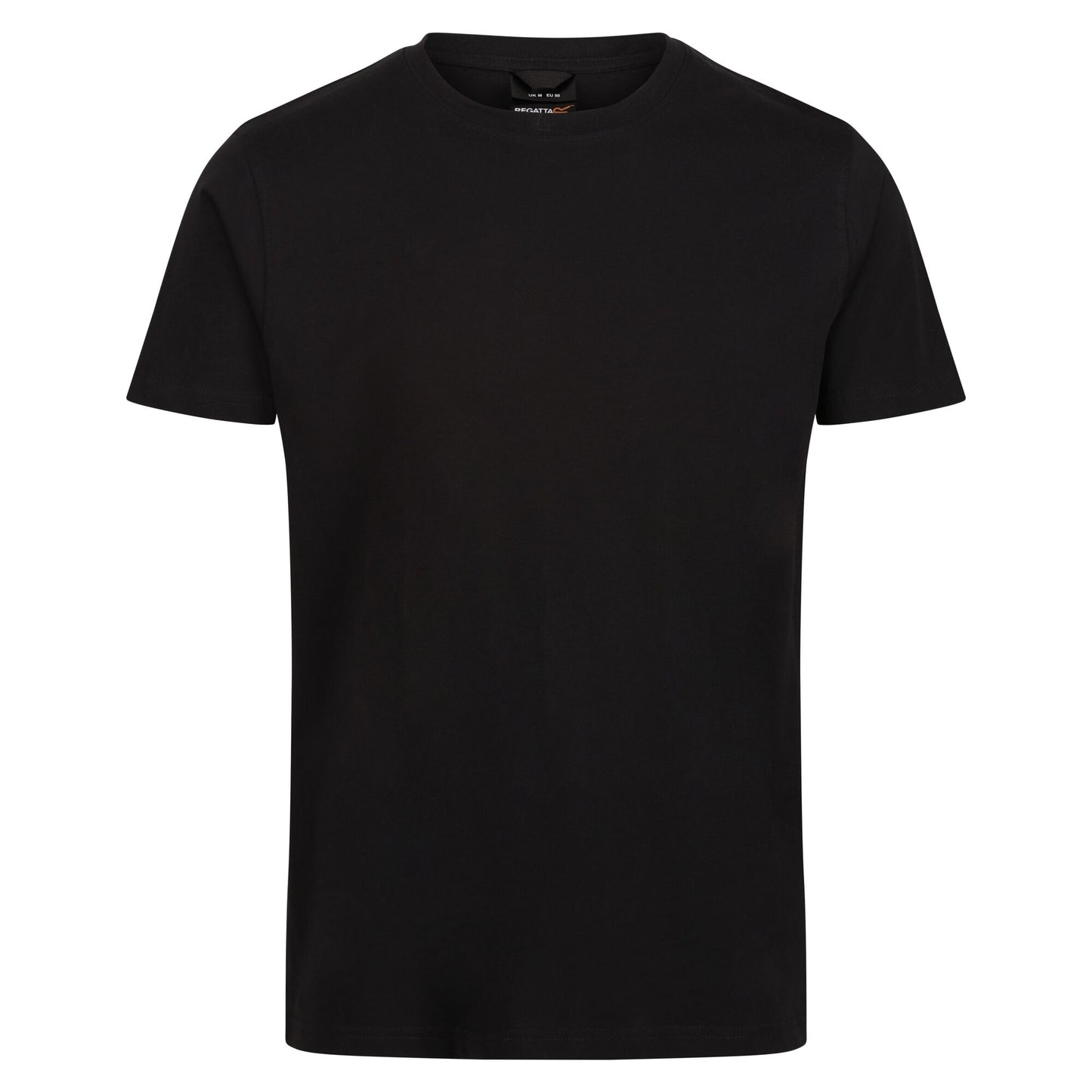 Black - Front - Regatta Professional Mens Cotton Soft Touch T-Shirt