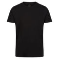 Black - Front - Regatta Mens Pro Cotton Soft Touch T-Shirt