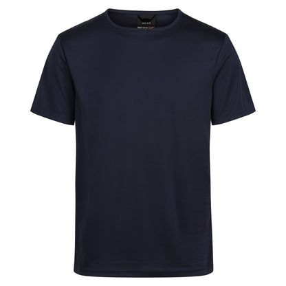 Navy - Front - Regatta Professional Mens Reflective Moisture Wicking T-Shirt