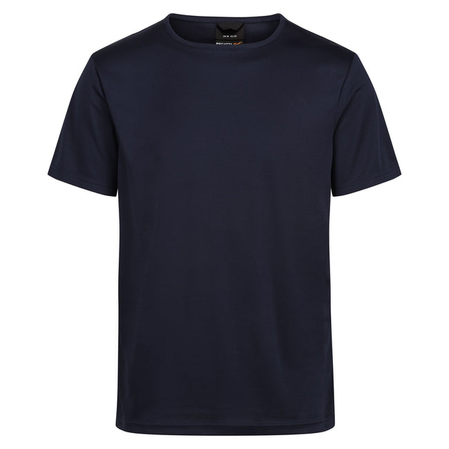 Navy - Front - Regatta Professional Mens Reflective Moisture Wicking T-Shirt