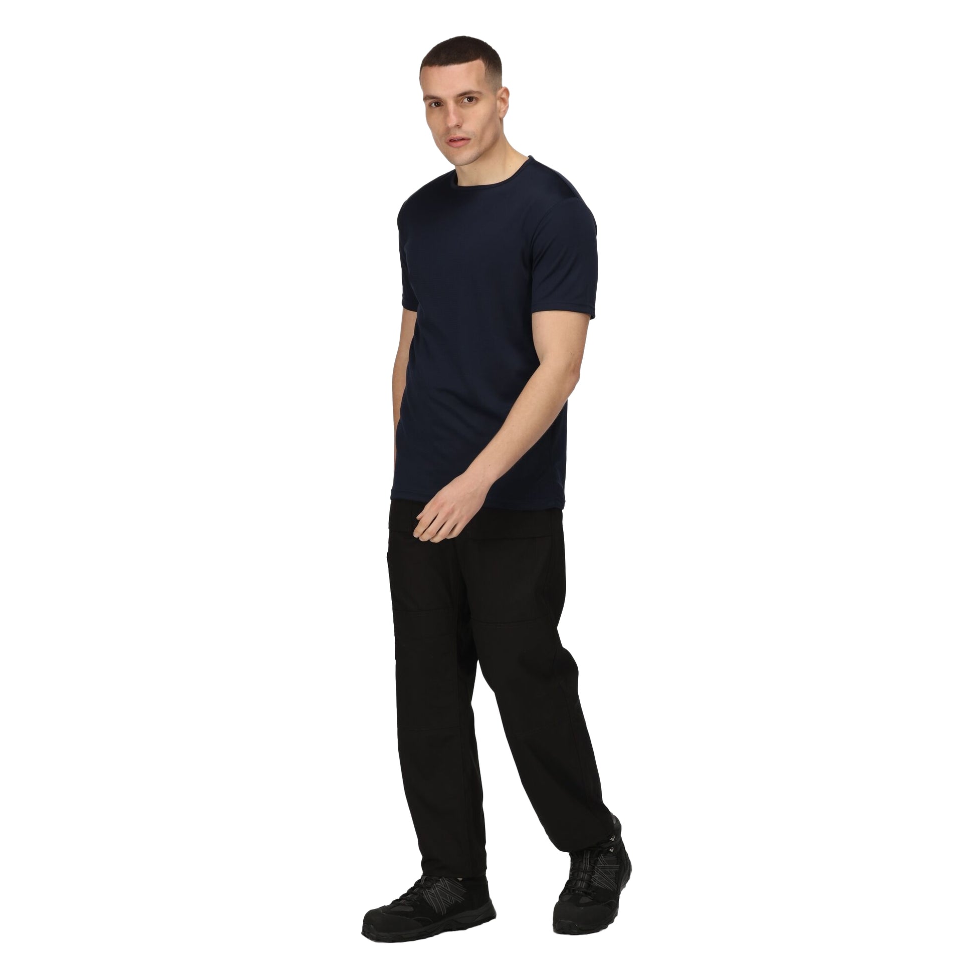 Navy - Lifestyle - Regatta Professional Mens Reflective Moisture Wicking T-Shirt