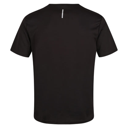Black - Back - Regatta Professional Mens Reflective Moisture Wicking T-Shirt
