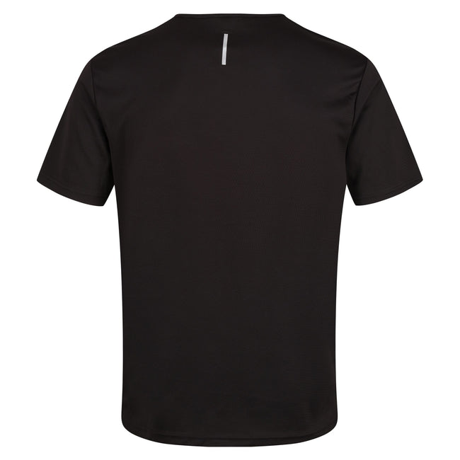 Black - Back - Regatta Professional Mens Reflective Moisture Wicking T-Shirt