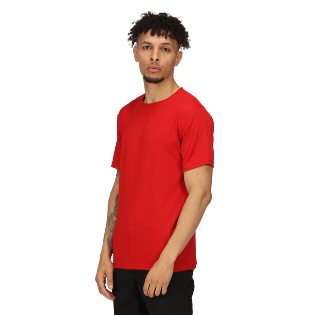 Classic Red - Side - Regatta Professional Mens Reflective Moisture Wicking T-Shirt