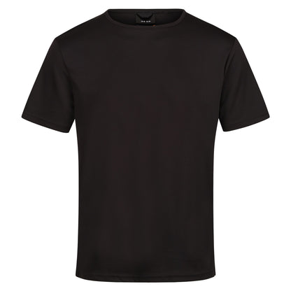 Black - Front - Regatta Professional Mens Reflective Moisture Wicking T-Shirt