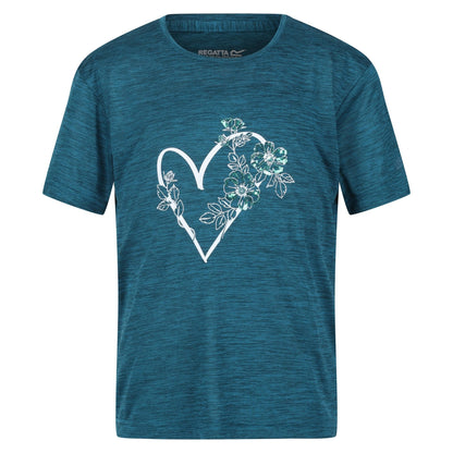 Gulfstream - Front - Regatta Childrens-Kids Findley Keep Going Heart Marl T-Shirt