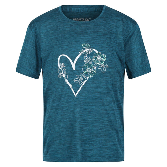 Gulfstream - Front - Regatta Childrens-Kids Findley Keep Going Heart Marl T-Shirt