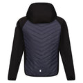 Black-Seal Grey - Back - Regatta Childrens-Kids Kielder Hybrid VII Padded Jacket
