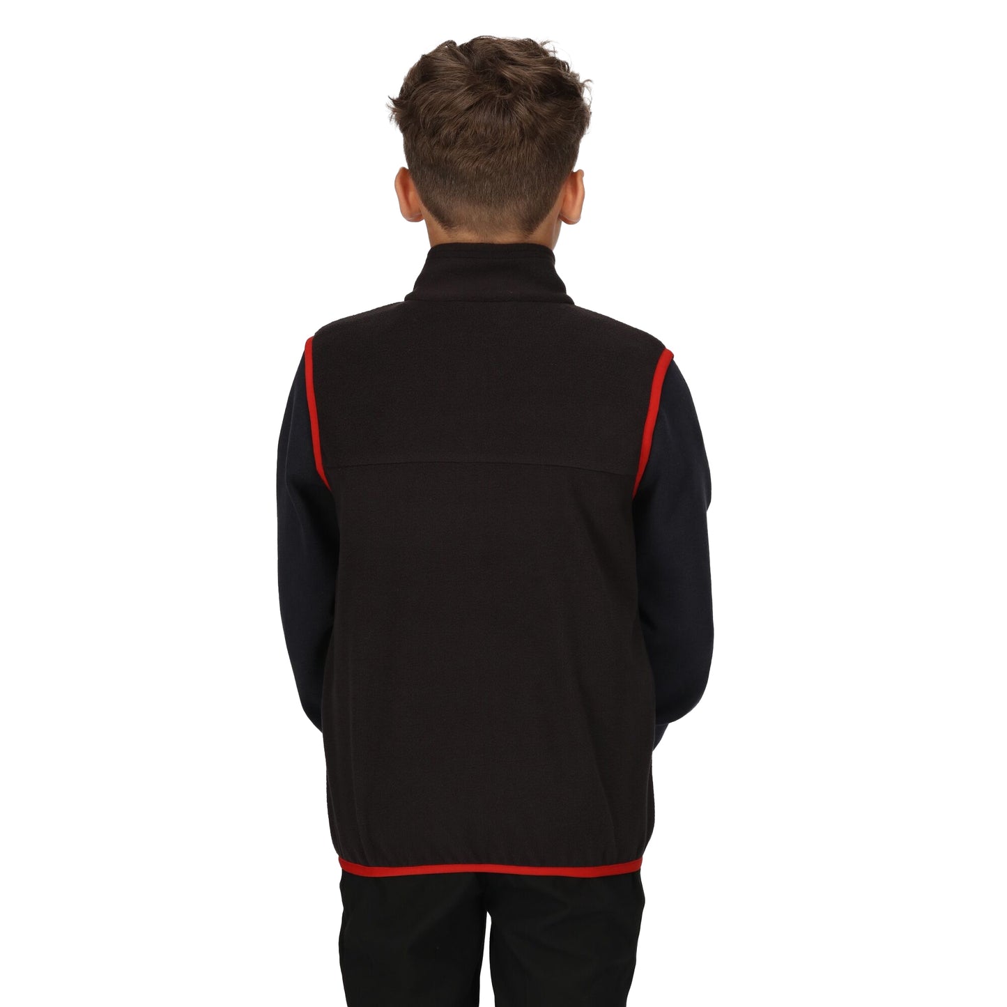 Black - Lifestyle - Regatta Professional Childrens-Kids Microfleece Body Warmer