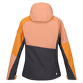 Apricot Crush-Orange Pepper - Back - Regatta Womens-Ladies Desoto IX Soft Shell Jacket