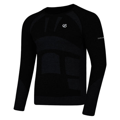Black - Side - Dare 2B Mens In The Zone II Wicker Base Layer Top