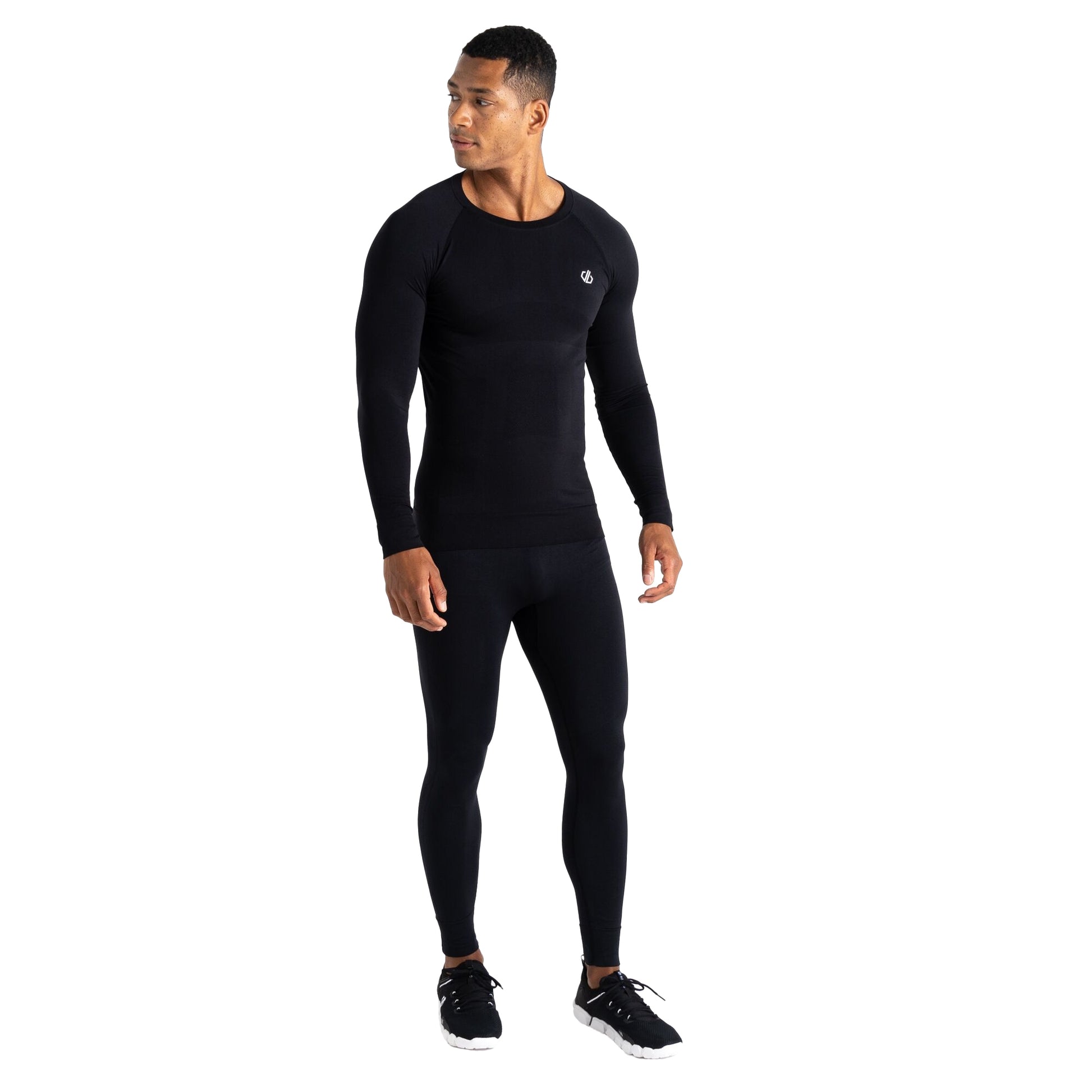 Black - Pack Shot - Dare 2B Mens In The Zone II Wicker Base Layer Top
