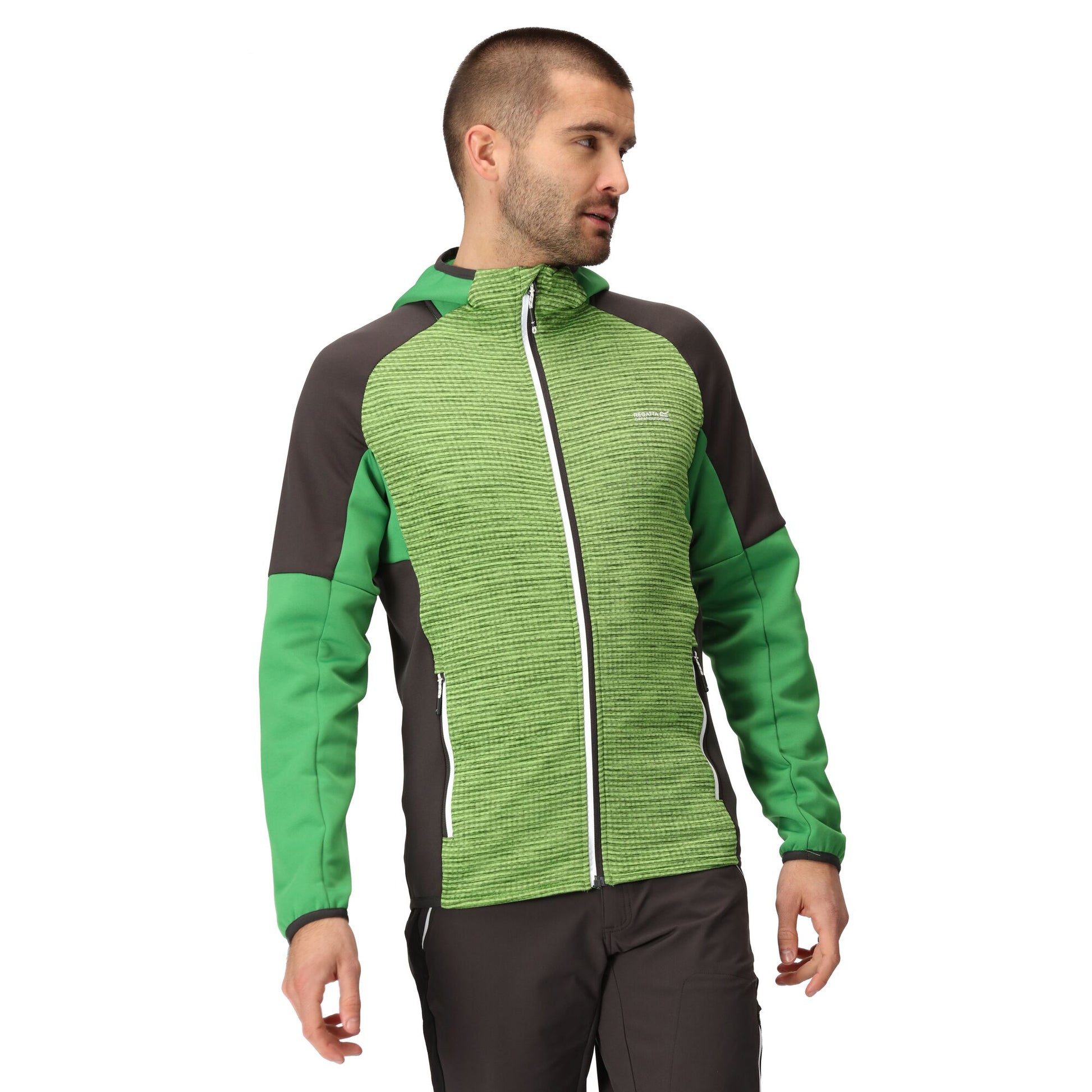Jasmine Green-Field Green - Lifestyle - Regatta Mens Attare II Extol Stretch Hooded Jacket