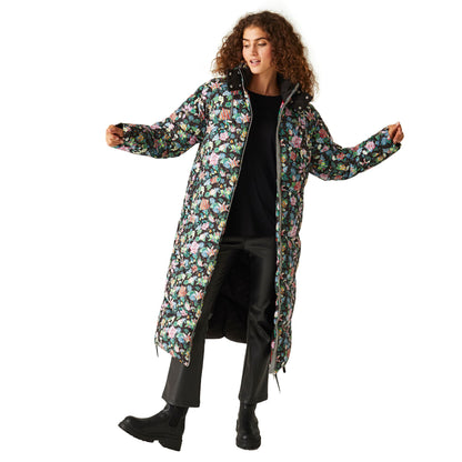 Multicoloured - Lifestyle - Regatta Womens-Ladies Christian Lacroix Milhaud Floral Longline Padded Jacket
