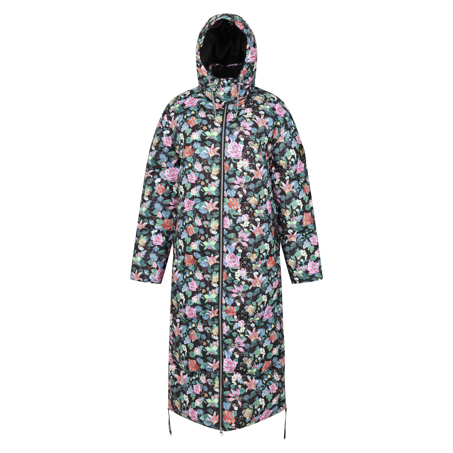 Multicoloured - Front - Regatta Womens-Ladies Christian Lacroix Milhaud Floral Longline Padded Jacket